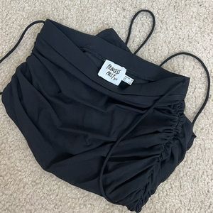 black princess polly scrunch skirt